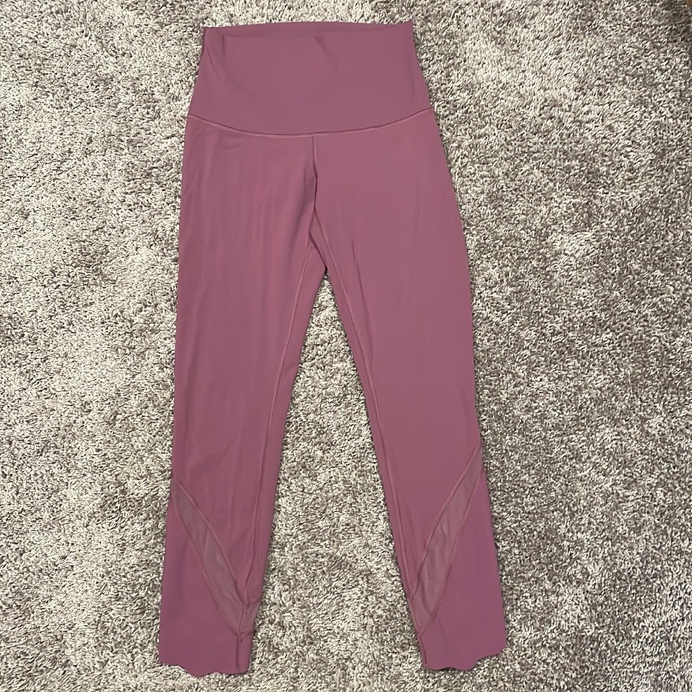 Lululemon 23” Wunder Under High Rise Roll Down Scallop Hem